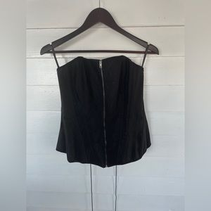 Black Lace Accent Torrid Zip Up Corset